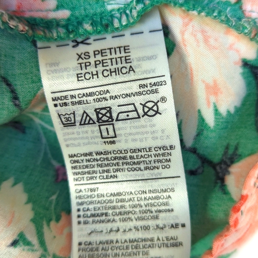 OLD NAVY | Floral Tie-Neck Mini Swing Dress - Picture 7 of 11